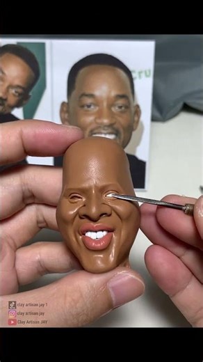 Part 1 ：Sculpting Will Smith’s Expressive Face | Handmade Clay Art