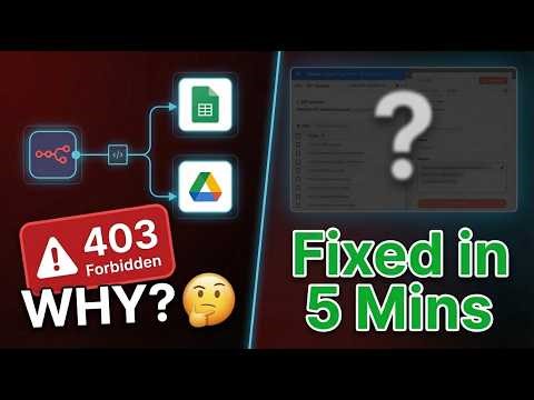 Fix Google 403 Errors in n8n — OAuth2 Scopes Explained
