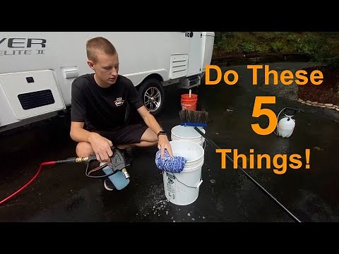 5 Easy Steps To Washing Your Fiberglass Travel Trailer (Oliver Travel Trailer)