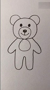 255K views · 1.8K reactions | Easy teddy bear 笠 drawing tutorial for kids . #artforkids #dance #easydrawing #fbreelsvideo #viralreelsシ | Easy drawing for kids24 | Facebook