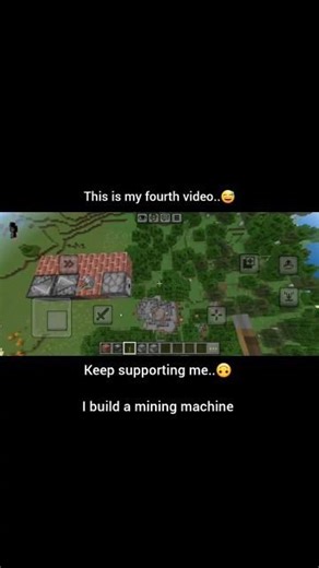 I build a mining machine in creative...🥴 #minecraft #shorts