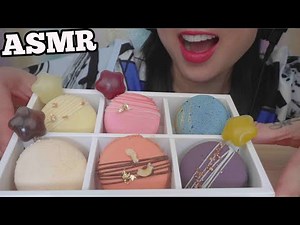 ASMR DELICATE MACARON (SOFT RELAXING EATING SOUNDS) LIGHT WHISPERS | SAS-ASMR