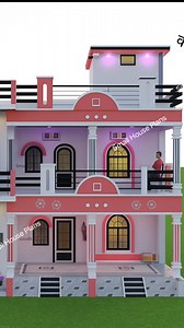 Double Story Village House Design Idea 🏡💕😘 #houseplan #architecture #smallhouseplans #homedesign #3dhouseplan #3dhouseplan #frontelevation #makan #homedecor #frontelevation #homemade #3dhousedesign | Small House Plans