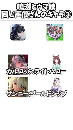 【鳴潮】鳴潮とウマ娘、同じ声優さんのキャラクターを紹介③。#wutheringwaves #鳴潮 #モーニエ