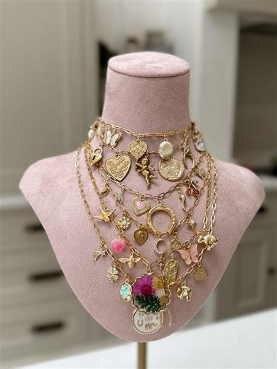 Create Your Own Charm Necklace, Build a Custom Charm Necklace, Custom Vintage Charms, DIY Customisable Chunky Necklace, Personalised Gifts - Etsy