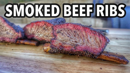 Slow smoked beef ribs that melt on an offset pit