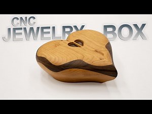 CNC'ed Jewelry Box - Heart Shaped Box. How I made it with with two sided machining and Fusion 360