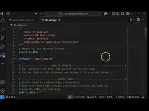 Part 2 Python SQLite Game Shop Point of Sale Tutorial - Bridge Table