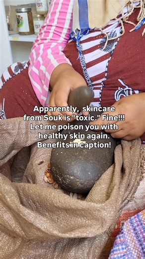 Zawina Morocco on Instagram: "Moroccan skincare isn’t toxic — it’s undiluted. When you’re used to watered-down formulas, real ingredients feel “strong." Moroccan skincare uses argan oil (vitamin E + essential fatty acids), rhassoul clay (natural minerals that bind impurities), and black beldi soap (olive oil–based). These are non-toxic, biodegradable, and traditionally made without synthetic preservatives or heavy metals. Used correctly, they support the skin barrier — not damage it. Toxic produ