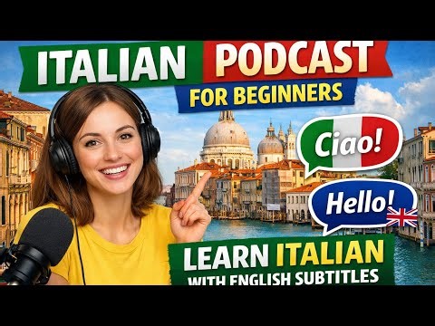 italian podcast with english subtitles Easy Italian Listening Practice ‪@ItalianoDinamico‬
