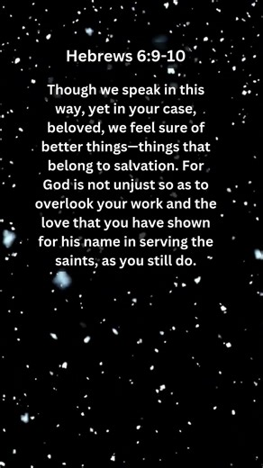 Jesus Saves | Hebrews 6:9-10 Daily Bible Verse