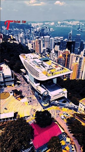 Hong Kong Skyline 4K 🇭🇰 | Stunning City View From Above 😳🌆 #amazing #city #viewd