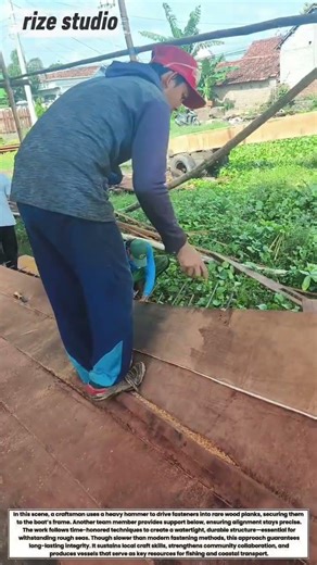 Rare Wood Traditional Boat Building - Driving Fasteners for Structural Strength