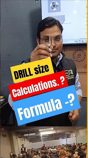 Drill size calculation formula in tapping #drillsize #sigmayouthengineers