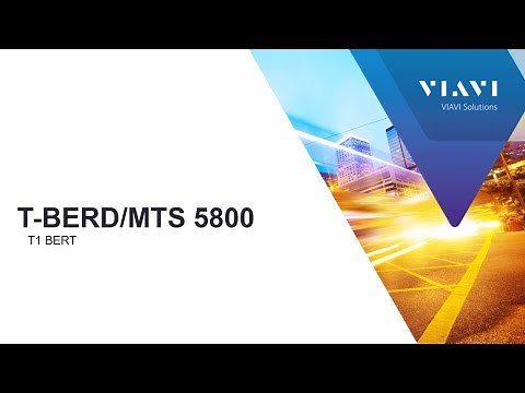 VIAVI T-BERD/MTS 5800: T1/DS1 BERT