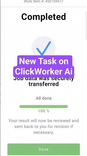 New task on clickworker AI #freelancerjob #aitraining #datalabeling #dataannotation #clickworker
