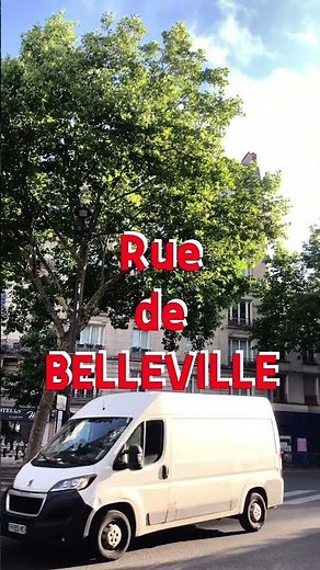 Rue de Belleville Walking in Paris