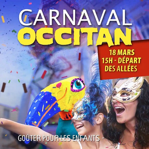 🎷Carnaval Occitan de Béziers !😍 Samedi 18 mars à partir de 15h sur les Allées Paul Riquet | Ville de Béziers