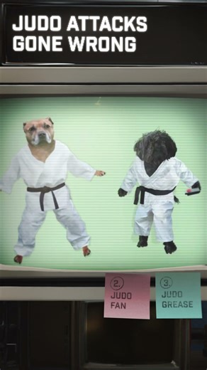 Top 3 Judo Attacks Gone Wrong #dogjudo #dog #judo #animation #comedy