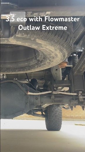 2022 ford F-150 3.5 eco Flowmaster Outlaw Extreme turn down.