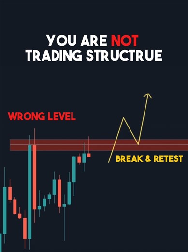 If your 4H levels keep getting “disrespected”… this might be why. 👀 On GBP/CAD, the 4H high looked like a perfect zone to wait for a Break & Retest. But the structure was messy — wicks through the level, random closes, no real respect. The problem wasn’t the idea. It was the time frame. When you switch to the daily, the same area turns into a clean structure zone: clear closures, clean reactions, consistent respect. ✅ That’s the real level the market cares about. So if your 4H zones keep gettin