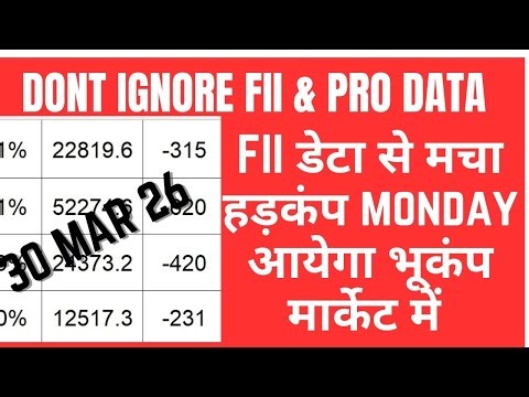 FII DII F&O DATA ANALYSIS AND NIFTY & BANK NIFTY MONTHLY EXPIRY FOR 30 MAR 26 | EDUCATIONAL VIDEO