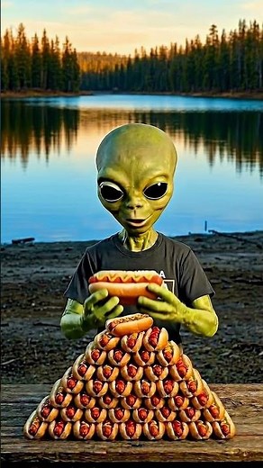 Alien Breaks Human Hot Dog Record… Like It’s Nothing 😂