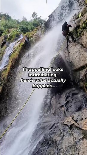 Rappelling looks intimidating… until you see how it actually works 🤩⬇️