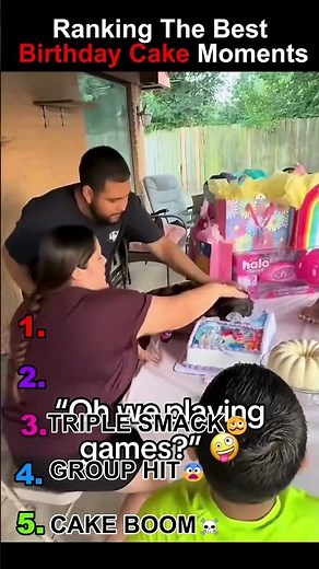 Ranking The Funniest Birthday Cake Moments #funny #ranking #fails #rankingvideos #comedy