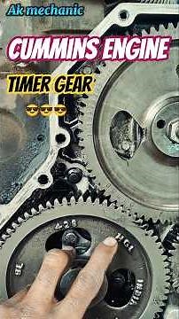 Cummins engine timer gear #mechanic #shorts #timing