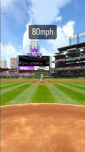 Here’s what a 40mph to 100mph FASTBALL looks like in WIN 👀 #shortsfeed #baseball #virtualreality
