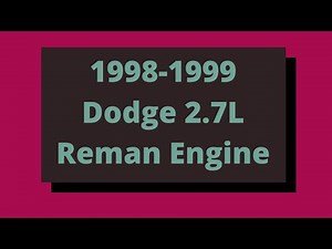 Dodge 2.7L: 98-99 Intrepid Engine
