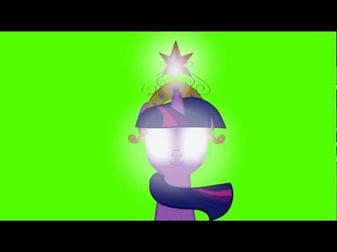 Twilight Sparkle Eye Glow Transition - Green Screen Ponies