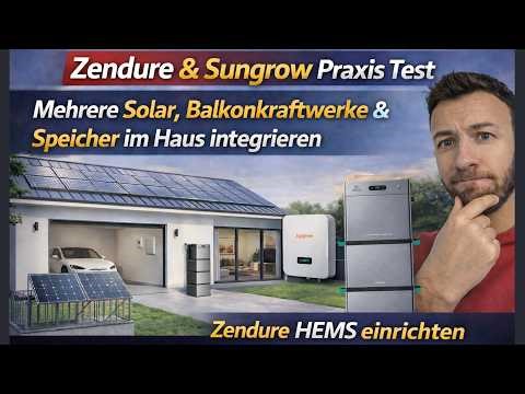Mehrere Zendure Balkonkraftwerk Speicher kombinieren mit großer 10kWp PV - Mein HEMS Praxistest