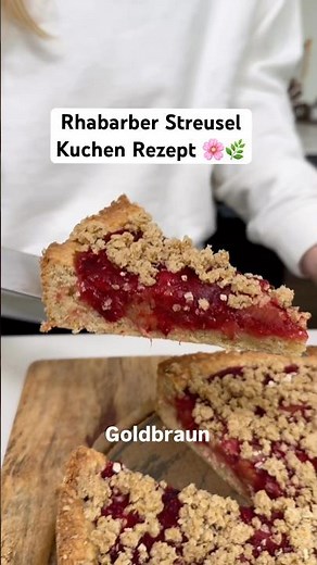 The best rhubarb cake for spring 🌸 Vegan & easy crumb cake #mrsflury #baking