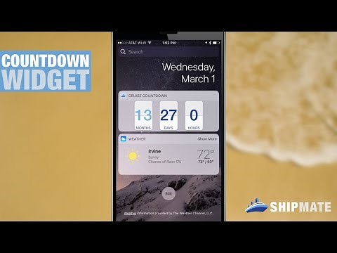 Ship Mate Tutorial #3: Cruise Countdown Widget (iOS)