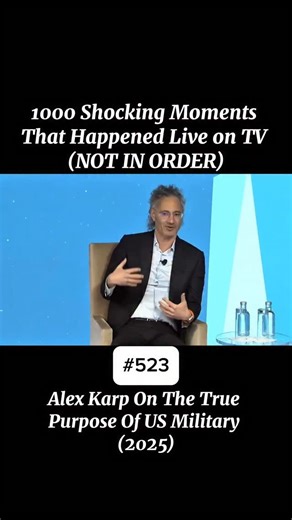 OFFICIAL CAUGHTLIVE ACCOUNT | In this clip, Palantir CEO Alex Karp is speaking at a high-profile defense and technology forum, taking questions about US power, AI, and... | Instagram