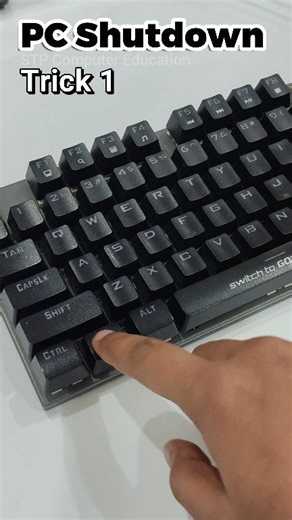 PC Shutdown Shortcut Key #pc #Keyboard | STP Computer Education