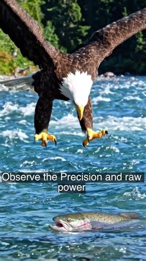Eagle Hits Water at 200 km/h 🦅