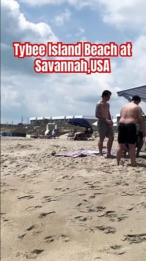 Tybee Island Beach At Savannah,Georgia,usa#tybeeisland #beach #vacation #beachescape #summer #usa