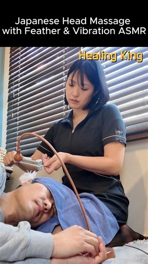 Enjoy the soothing sounds and tingling sensations of Japanese massage ASMR. 😴🎧 #HeadMassageASMR