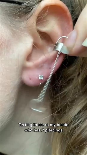 5.7K views · 21 reactions | The most delicate earring for double piercings #earrings #earpiercing #earstyling #coolearri | piercing.world | Facebook
