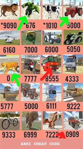 Indian Bikes Driving 3D || All NEW CHEATS CODES #shorts #short