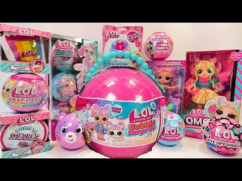 UNBOXING LOL Surprise ASMR Oddly Satisfying No Talking Care bears, Eye Spy, O.M.G, Mini Sweets