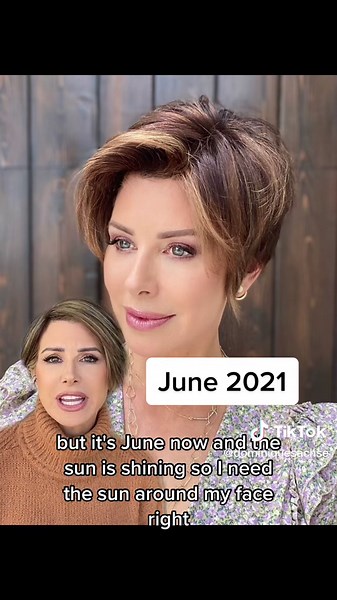 #greenscreen My 2021 hairstyles/colors! Go to part 5 for 2022 💇‍♀️ #over50 #fyp #WomenOfTikTok #hairstyle #shorthairstyles