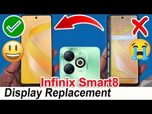 Infinix Smart 8 Display Replacemen | Infinix Smart 8 Folder combo unit panel Replacement x6525