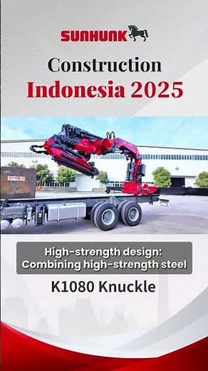 K1080 Knuckle Boom Crane, providing powerful support for heavy-duty transport and high-precision ope