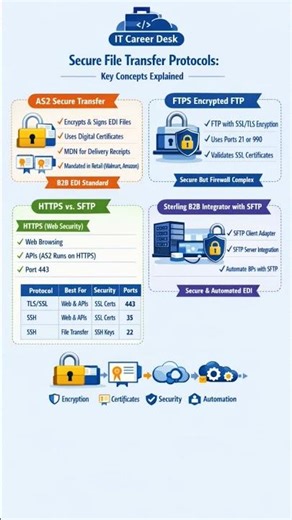 Described file transfer protocols #ftp #sftp #https #2026 #sterlingb2bintegrator #youtubeshorts