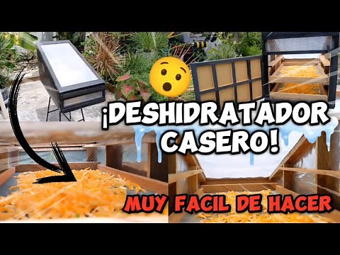 Easy-to-make homemade solar food dehydrator with recycled materials step by step