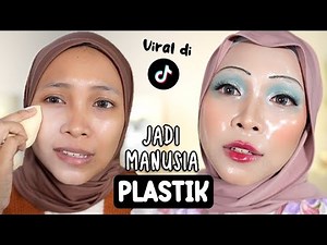 TUTORIAL MAKEUP PORCELAIN !! MUKA JADI KAYA PLASTIK !! Licin banget
